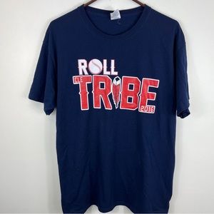 Cleveland Guardians Indians Roll Tribe Tshirt baseball Adult Sz L